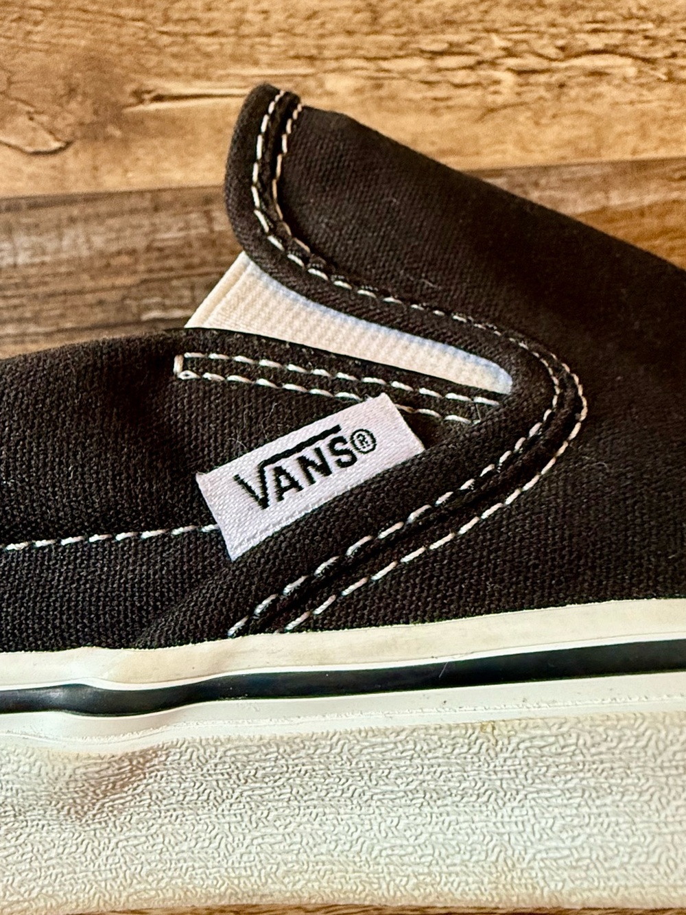 Vans - Classic Slip-On Canvas Sneakers - Women's 9 / Men's 7.5 - Black